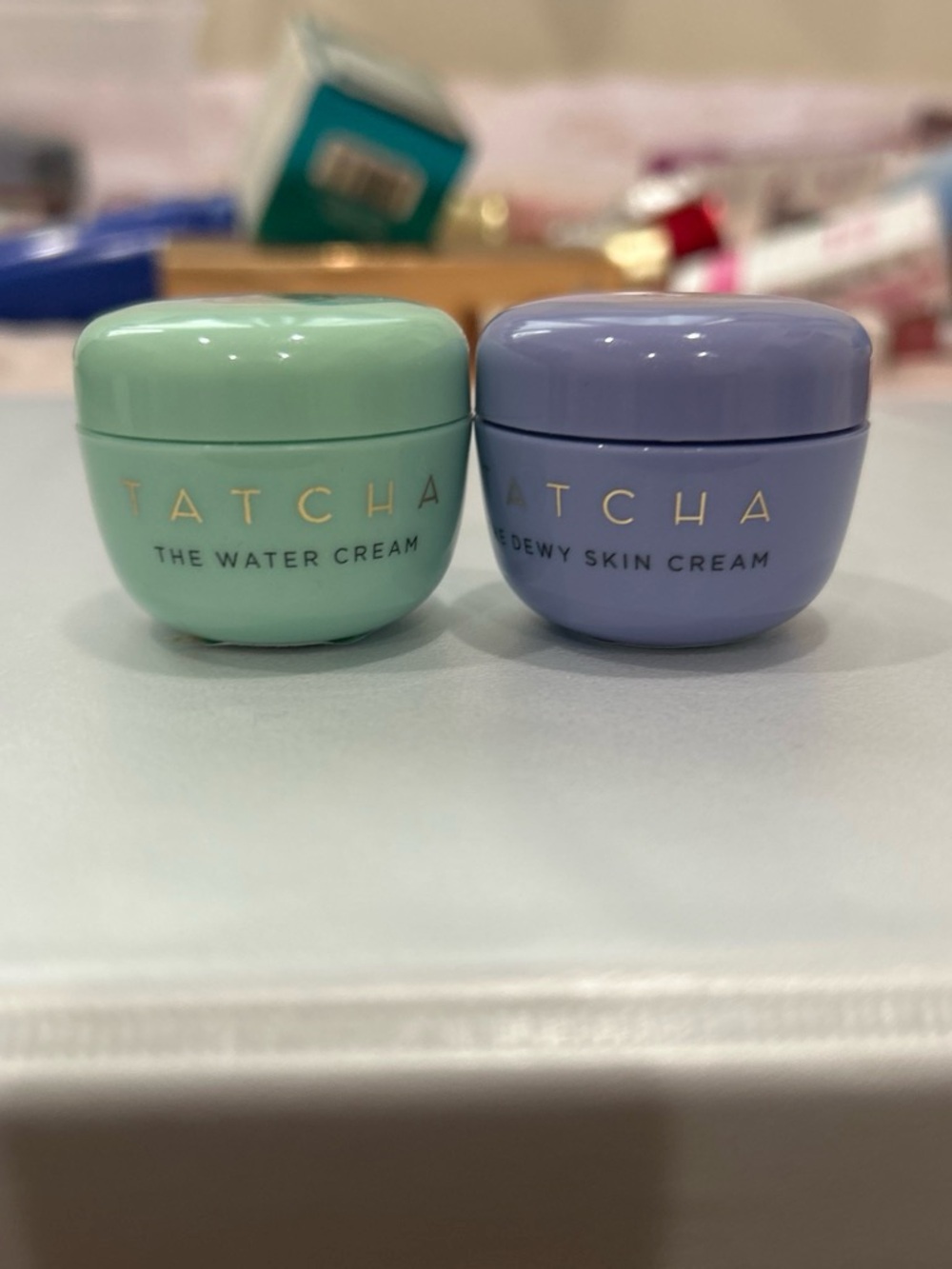 Tatcha Mini Cream Set - Mint & Lavender Travel Jars
